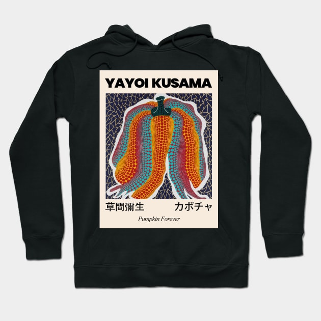 Yayoi Kusama Pumpkin Forever Exhibition Hoodie by VanillaArt